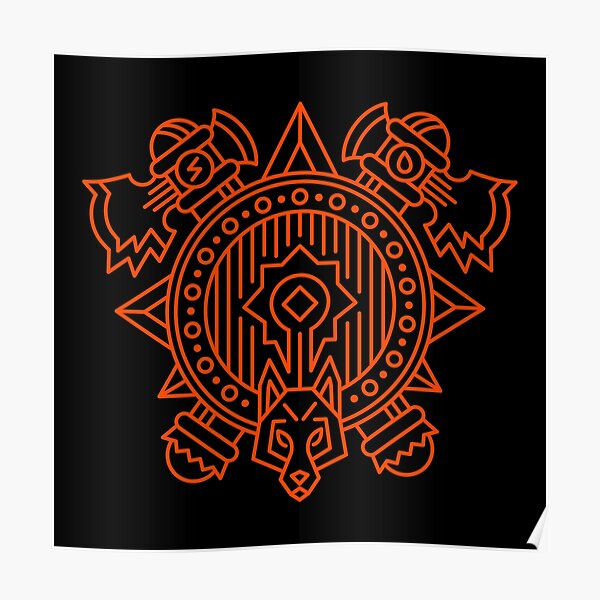 Blood and Thunder – Racial Crest Poster