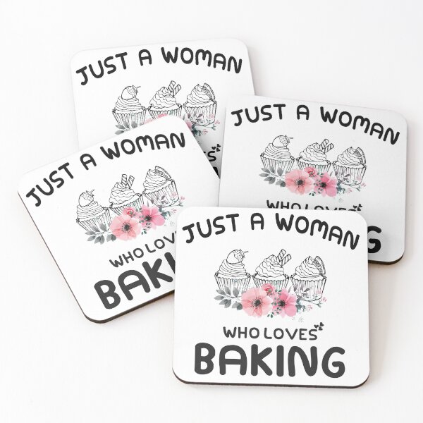 Item preview, Just A Woman Who Loves Baking designed and sold by VibrantGifts.