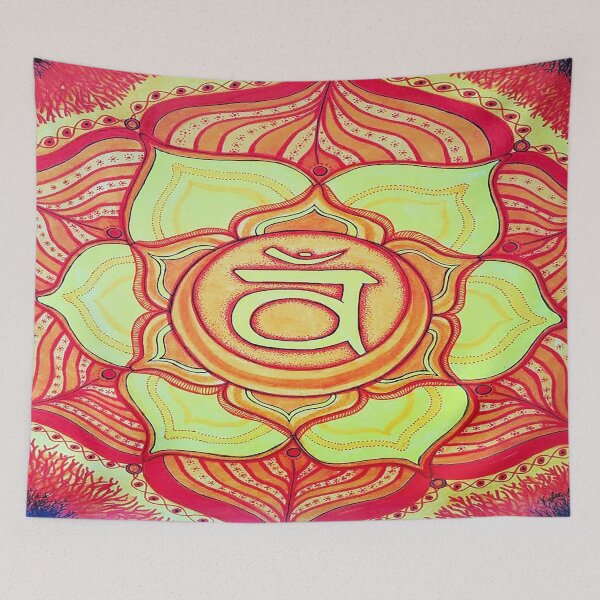 Item preview, Sacral Chakra Crystal Grid designed and sold by HaleyRoseCo.