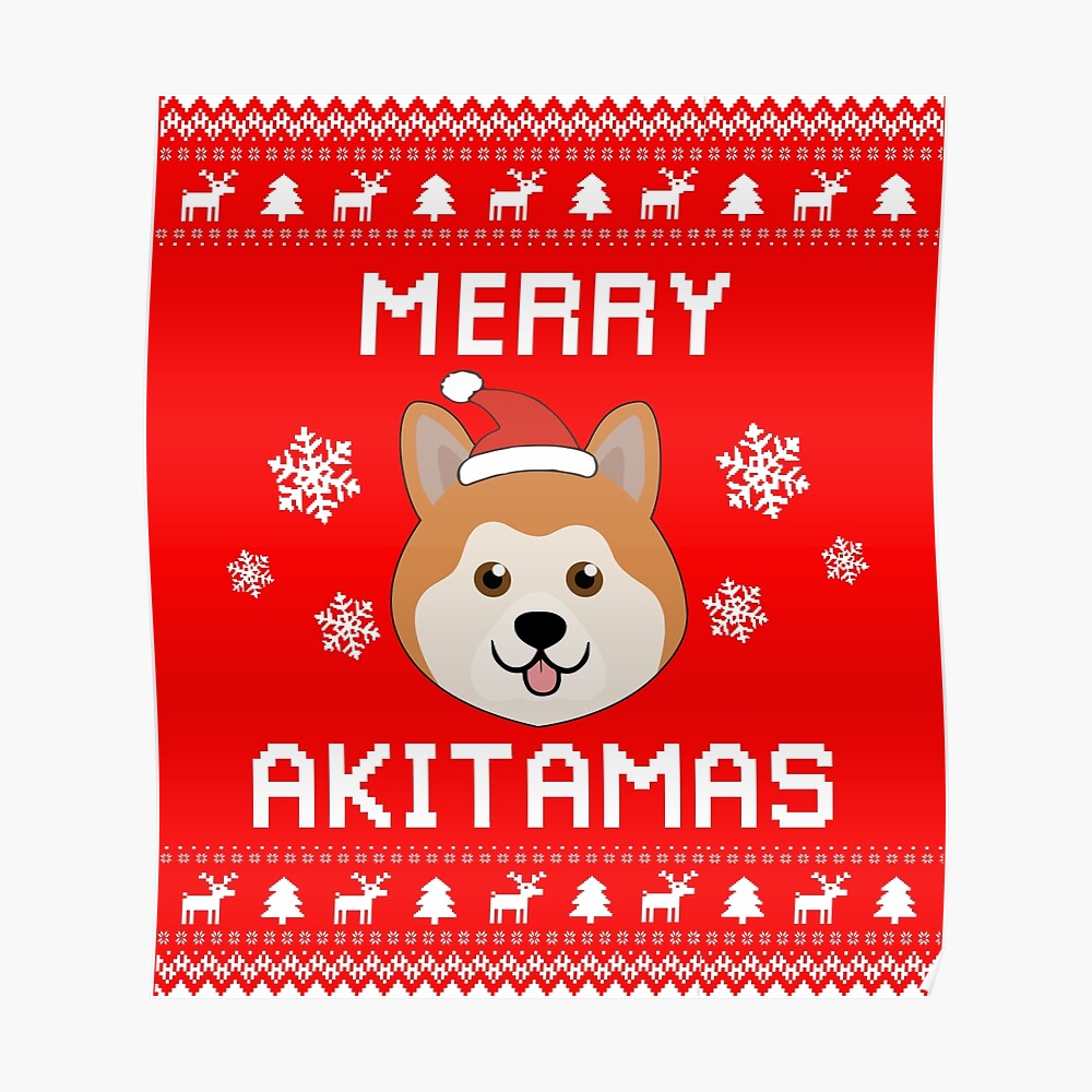 akita christmas jumper