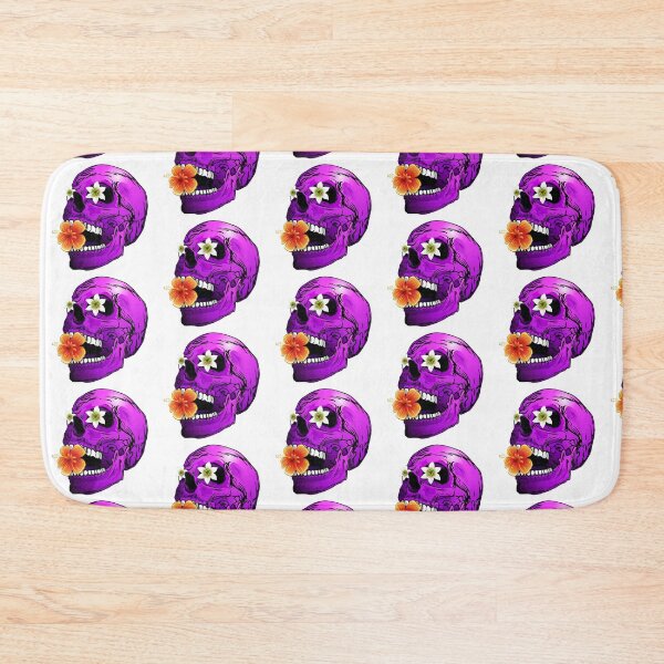 Item preview, Purple Floral Sugar Skull designed and sold by cindyfordyce.