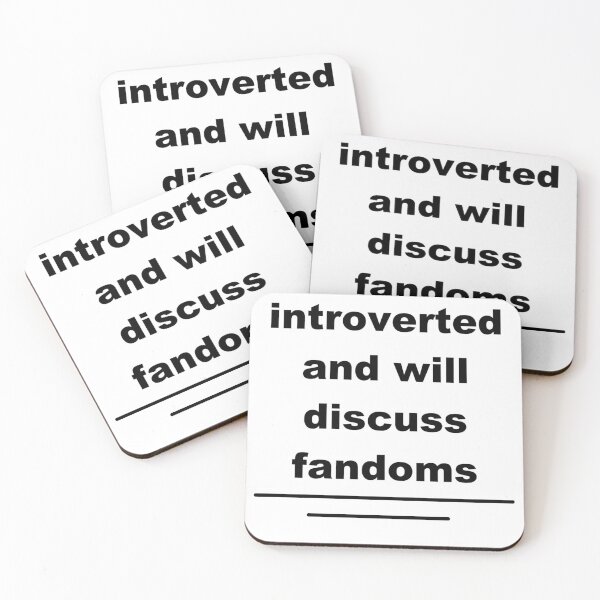 Item preview, introverted and will discuss fandoms designed and sold by DreamerJournal.