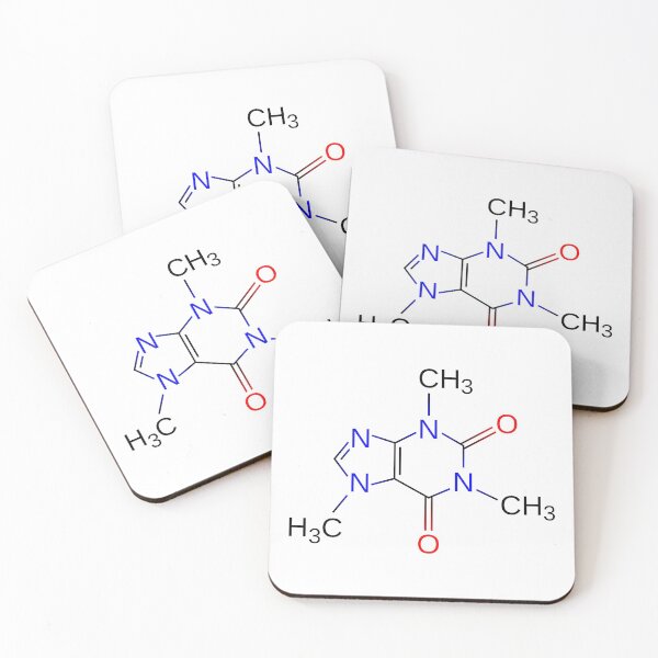 Item preview, Caffeine Molecule for Coffee and Science Lovers designed and sold by webdango.