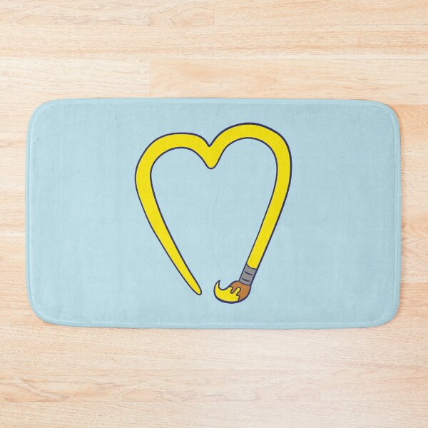 Item preview, Paintbrush Heart - Yellow designed and sold by MOREDANKMEMES.