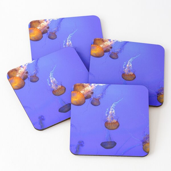 Item preview, Sea Nettle Jellyfish - orange and blue color designed and sold by Gulnaz Turdalieva.