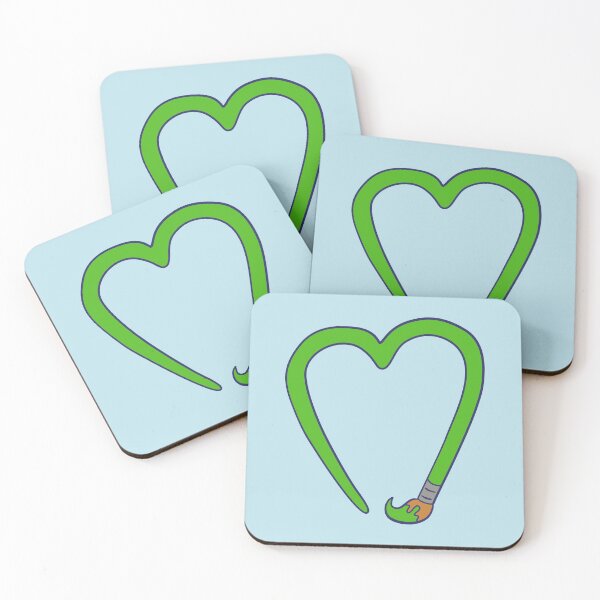 Item preview, Paintbrush Heart - Green designed and sold by MOREDANKMEMES.