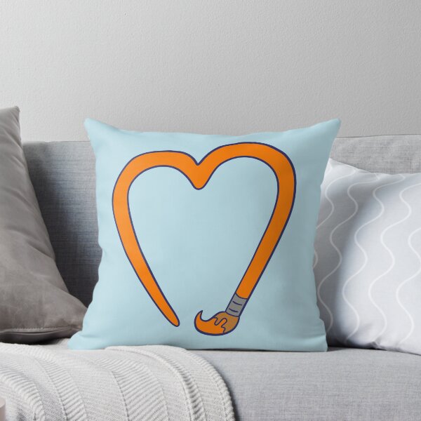 Item preview, Paintbrush Heart - Orange designed and sold by MOREDANKMEMES.
