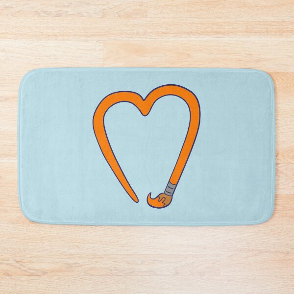 Item preview, Paintbrush Heart - Orange designed and sold by MOREDANKMEMES.