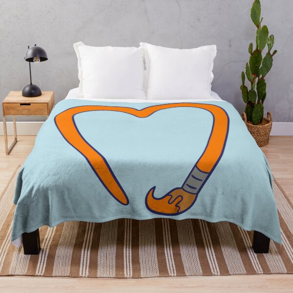 Item preview, Paintbrush Heart - Orange designed and sold by MOREDANKMEMES.