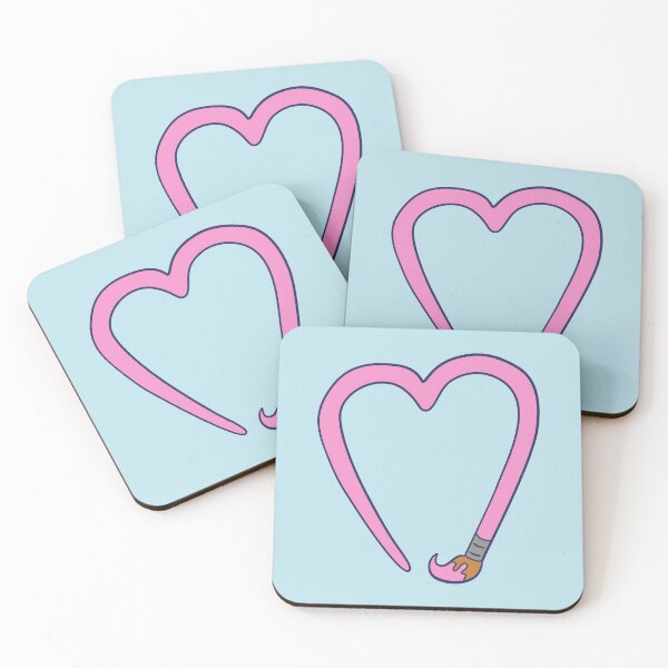 Item preview, Paintbrush Heart - Pink designed and sold by MOREDANKMEMES.