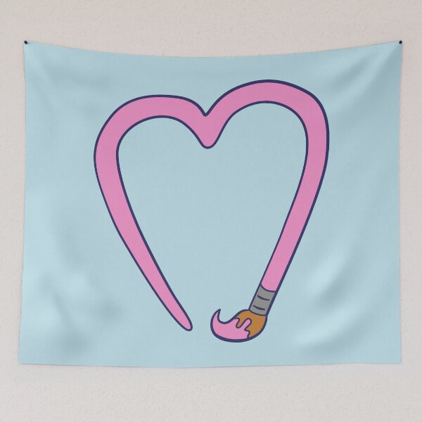 Item preview, Paintbrush Heart - Pink designed and sold by MOREDANKMEMES.