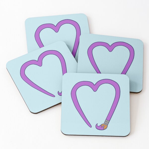 Item preview, Paintbrush Heart - Purple designed and sold by MOREDANKMEMES.
