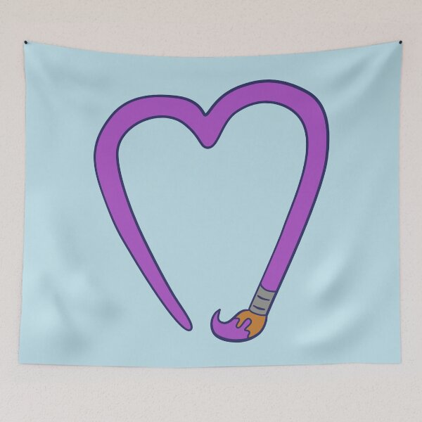 Item preview, Paintbrush Heart - Purple designed and sold by MOREDANKMEMES.