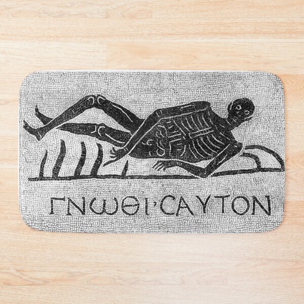 Item preview, Know Thyself - Roman Mosaic - Greek Text designed and sold by emovendo.