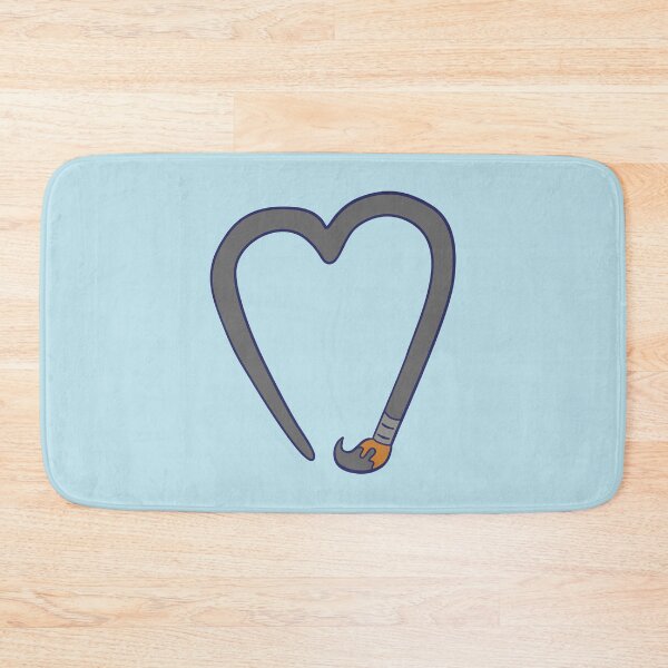 Item preview, Paintbrush Heart - Grey designed and sold by MOREDANKMEMES.