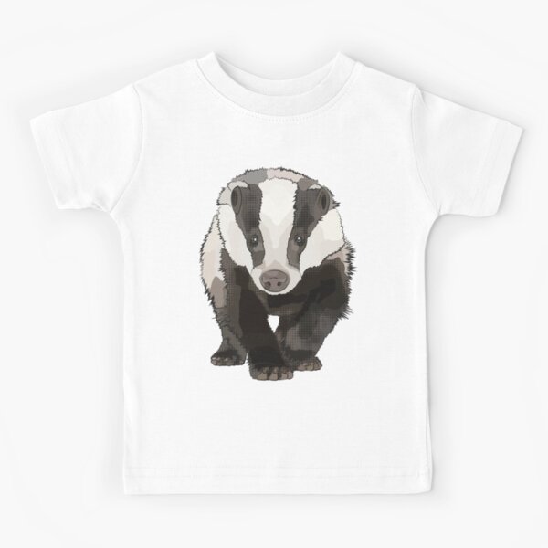 Green Badger by www.BeeFoxTree.com Kids T-Shirt
