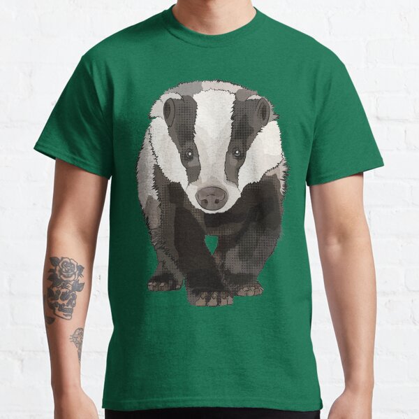 Green Badger by www.BeeFoxTree.com Classic T-Shirt