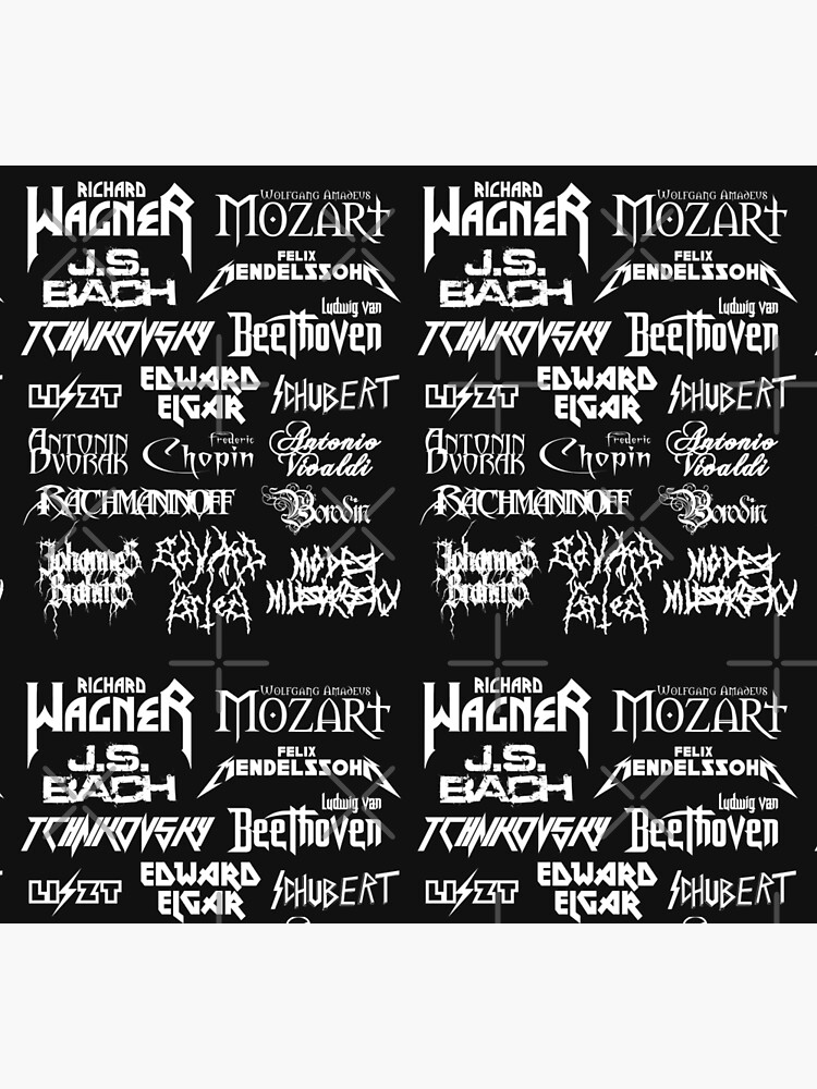 Heavy Metal-style Classical Composers by Ragetroll