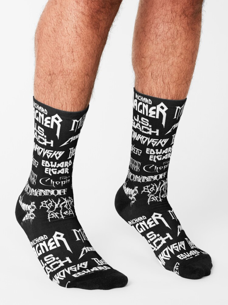 Alternate view of Heavy Metal-style Classical Composers Socks