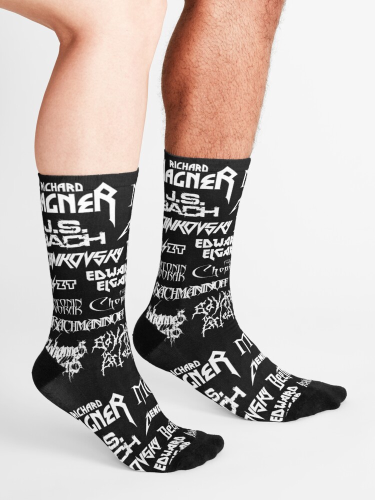 Alternate view of Heavy Metal-style Classical Composers Socks