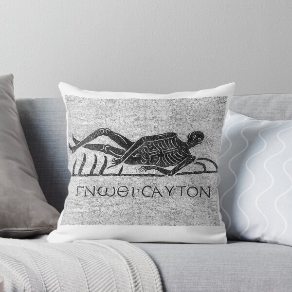 Item preview, Know Thyself - Roman Mosaic - Greek Text designed and sold by emovendo.