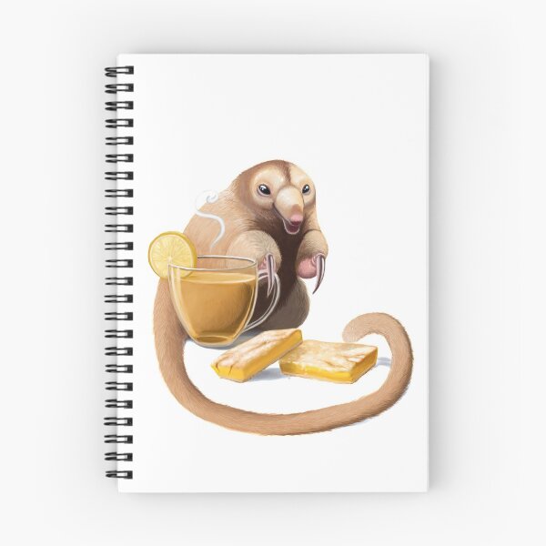 Item preview, Chamomile, lemon bars, and a silky anteater designed and sold by Burning Bee Illustration.