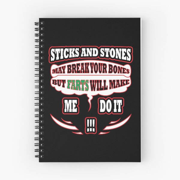 Item preview, Sticks and Stones and Fart Joke designed and sold by MonkeyBusinessC.
