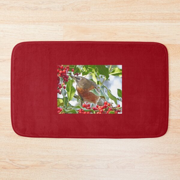 Item preview, Christmas Morning Robin in a Holly Tree by Cheryl Alexander designed and sold by Millions Missing Canada.