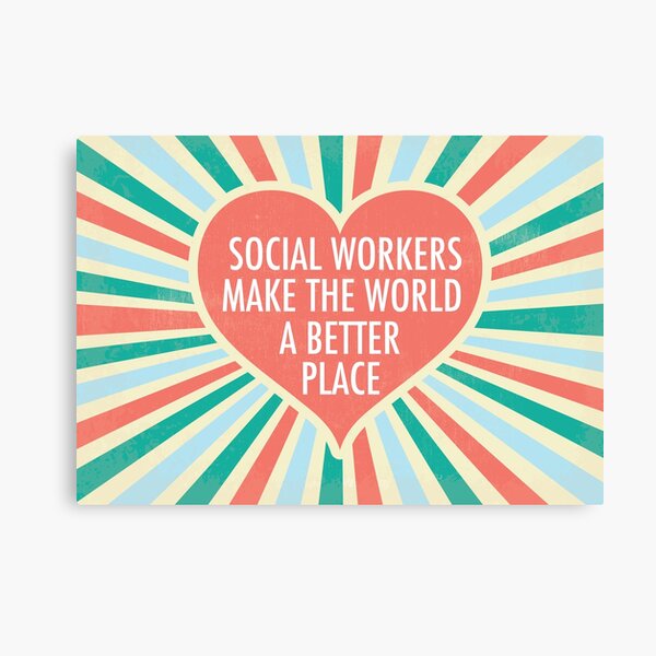 Impression Sur Toile Citation Inspirante Sur Le Travail Social Par Elishamarie28 Redbubble