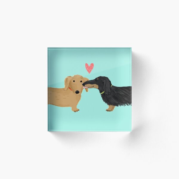 Dachshunds Love Acrylic Block