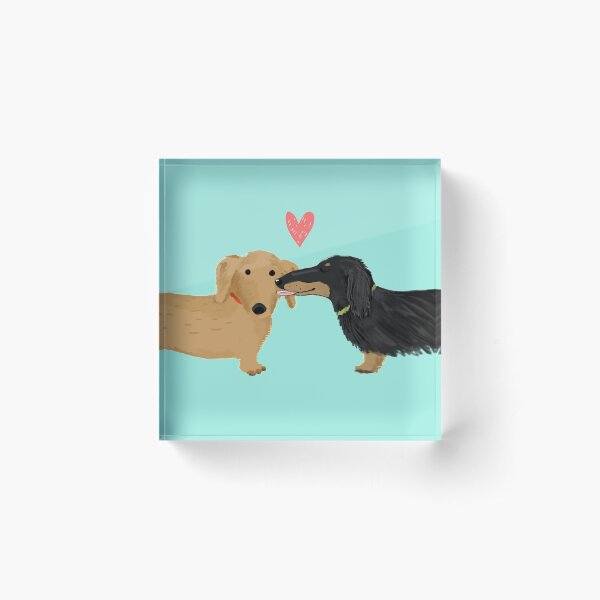 Dachshunds Love Acrylic Block