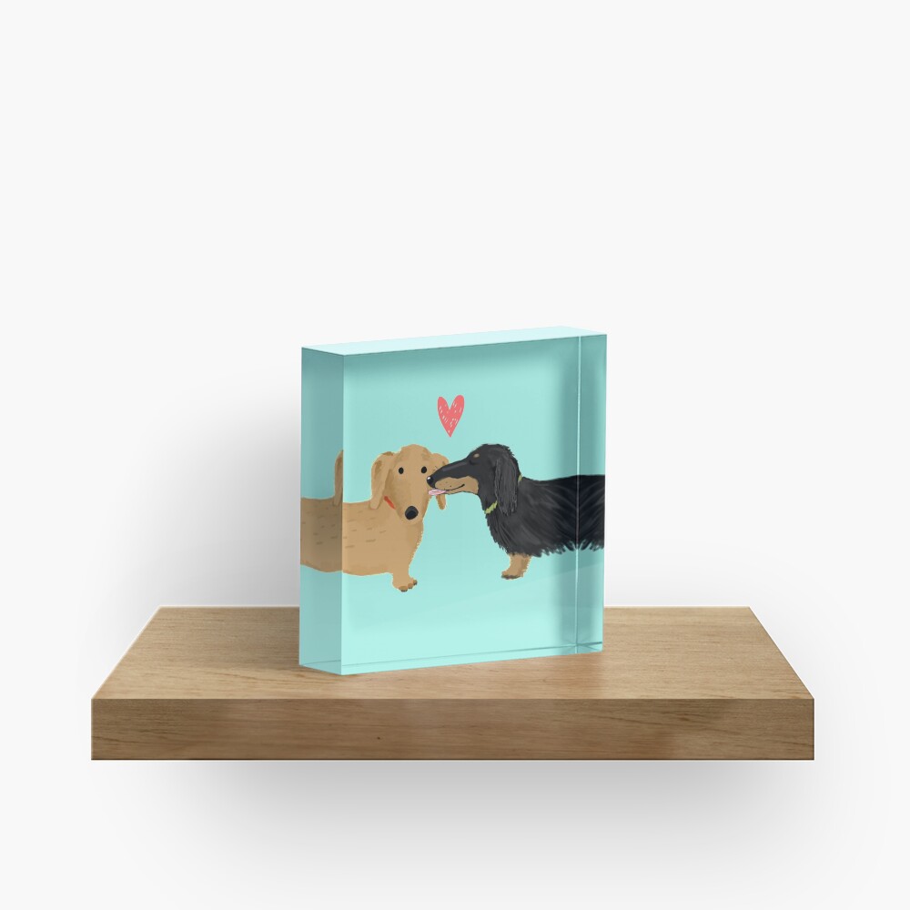 Dachshunds Love Acrylic Block