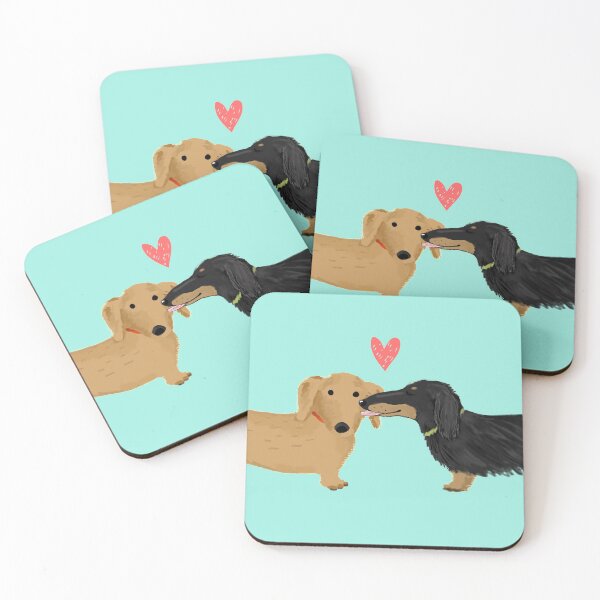 Item preview, Dachshunds Love Dogs with Heart Cute Wiener Dogs designed and sold by Jenn Inashvili.
