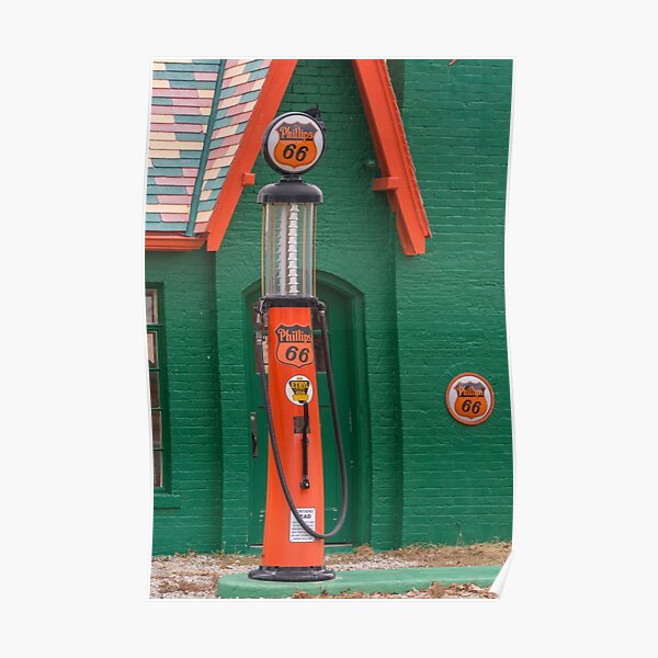 Phillips 66 With Ethyl Woolaroc Oklahoma Poster