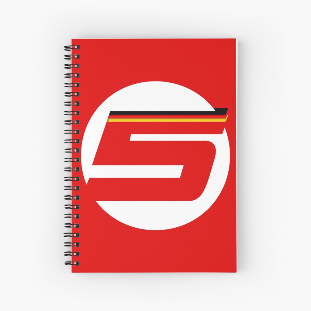 German '5' Logo - Big Spiral Notebook