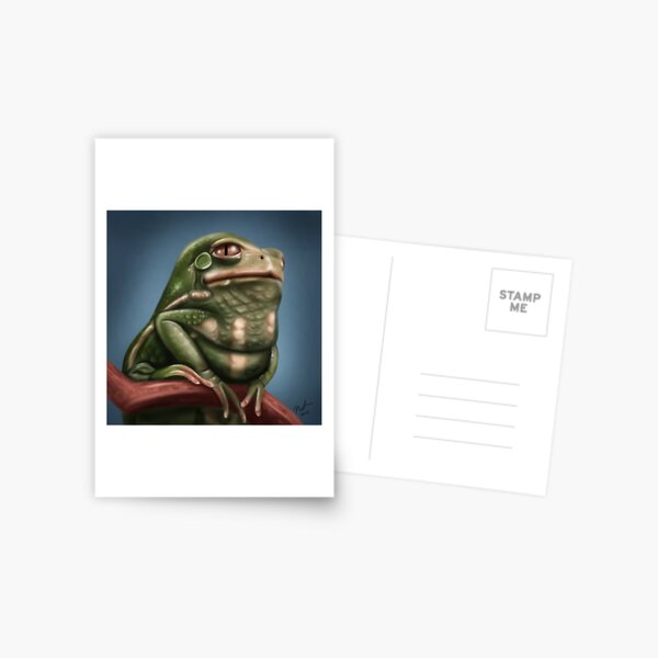 Grumpy Frog Postcard