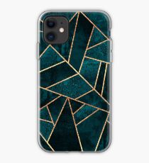 Deep Teal Stone iPhone Case
