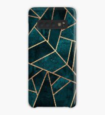 Deep Teal Stone Case/Skin for Samsung Galaxy