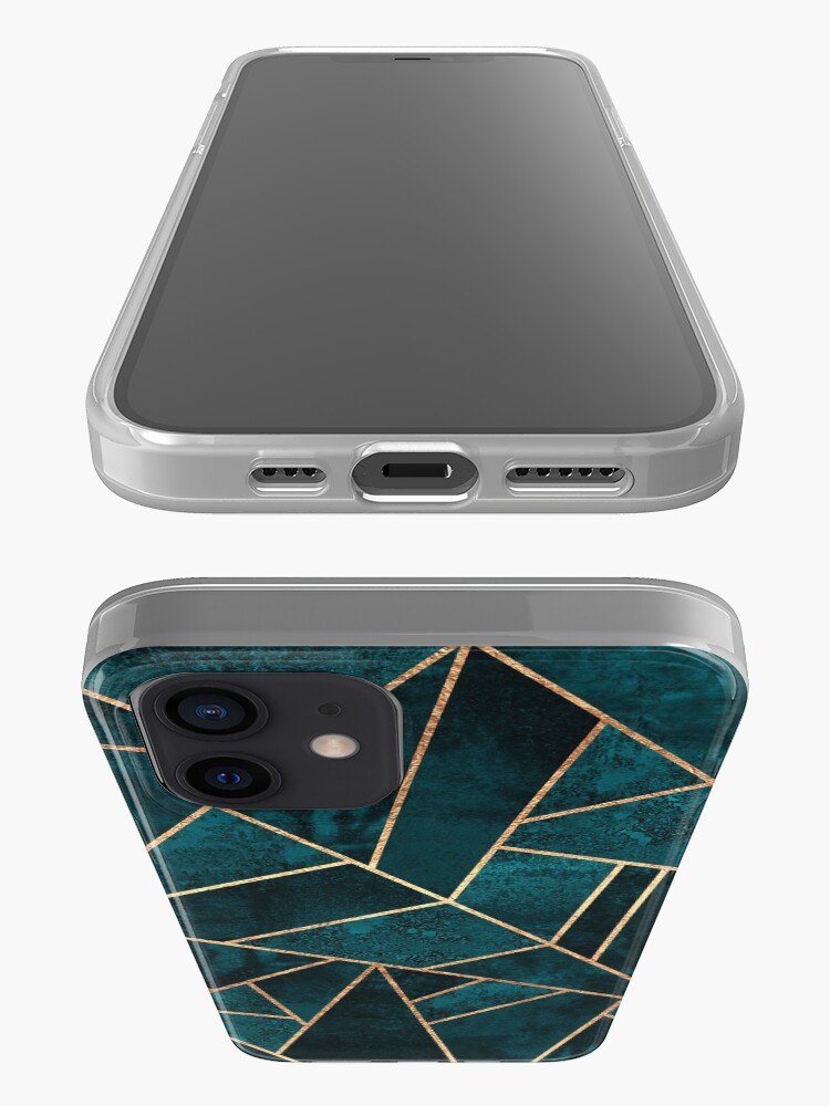 Alternate view of Deep Teal Stone iPhone Case & Cover