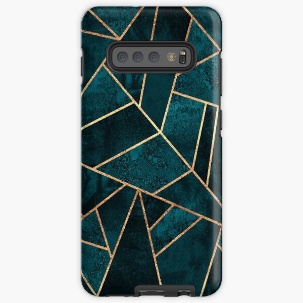 Deep Teal Stone Samsung Galaxy Tough Case