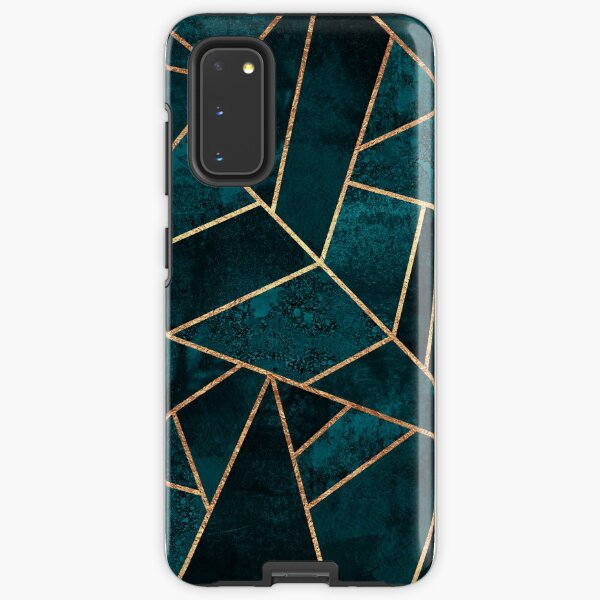 Deep Teal Stone Samsung Galaxy Tough Case