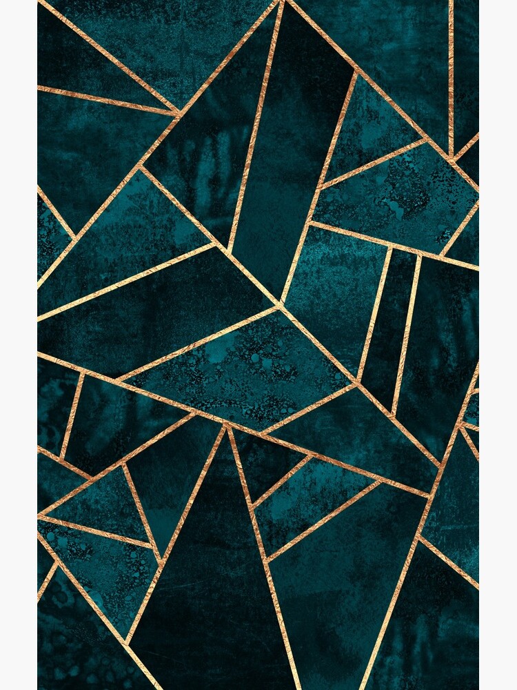 Deep Teal Stone by foto-ella
