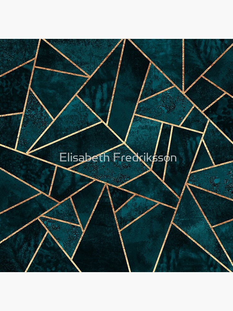 Thumbnail 4 of 4, Pillow, Deep Teal Stone designed and sold by foto-ella.