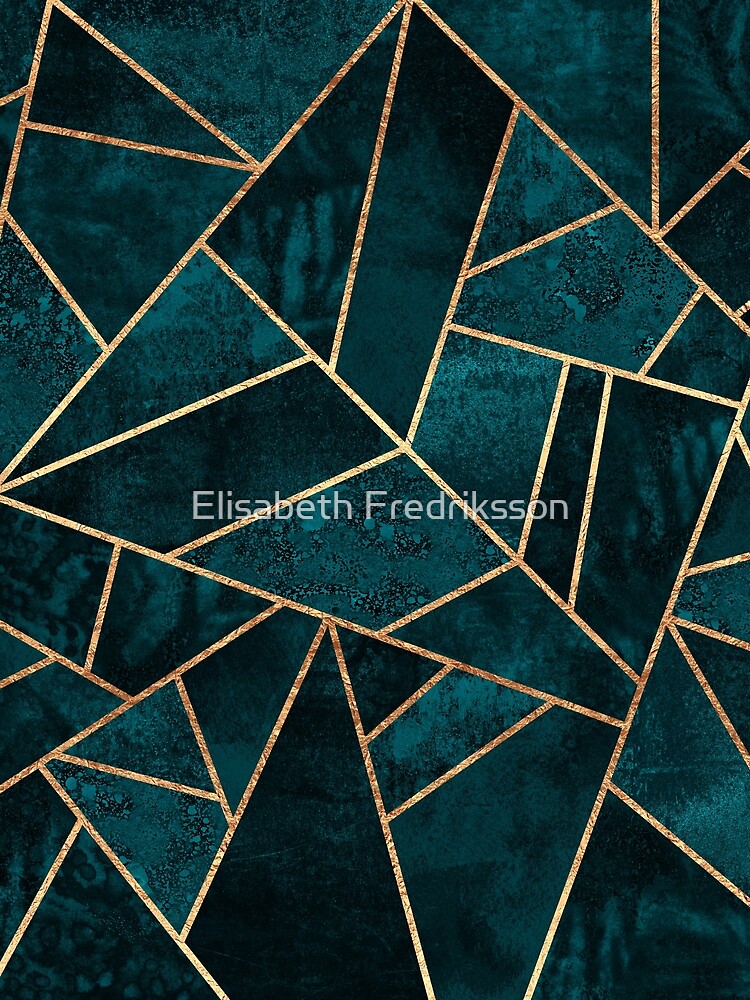 Deep Teal Stone by foto-ella