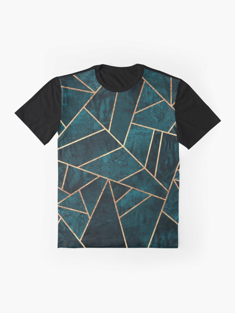 Alternate view of Deep Teal Stone Graphic T-Shirt