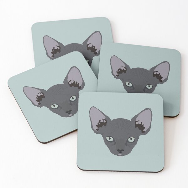 Item preview, Black Sphynx Cat designed and sold by KCPetPortraits.
