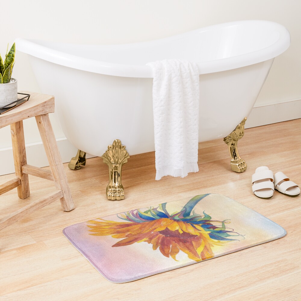 A Golden Touch Bath Mat