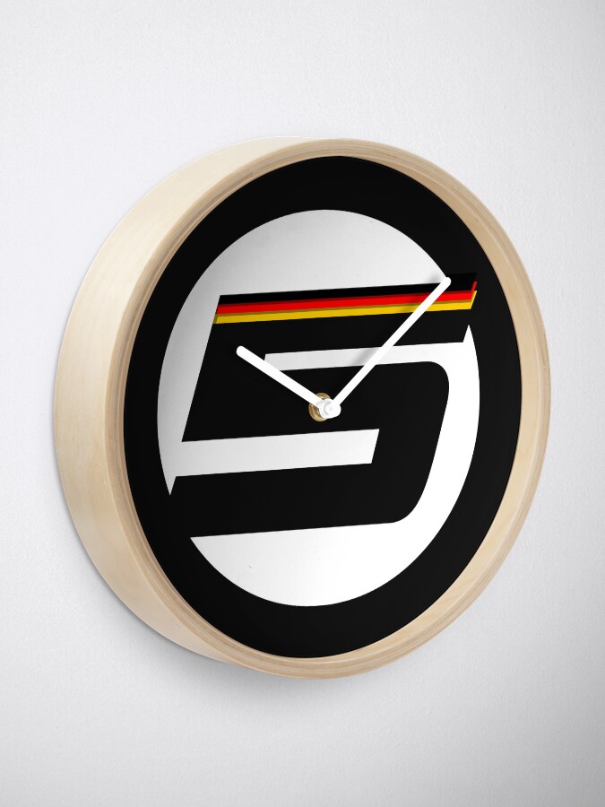 Alternate view of German '5' logo - small Clock