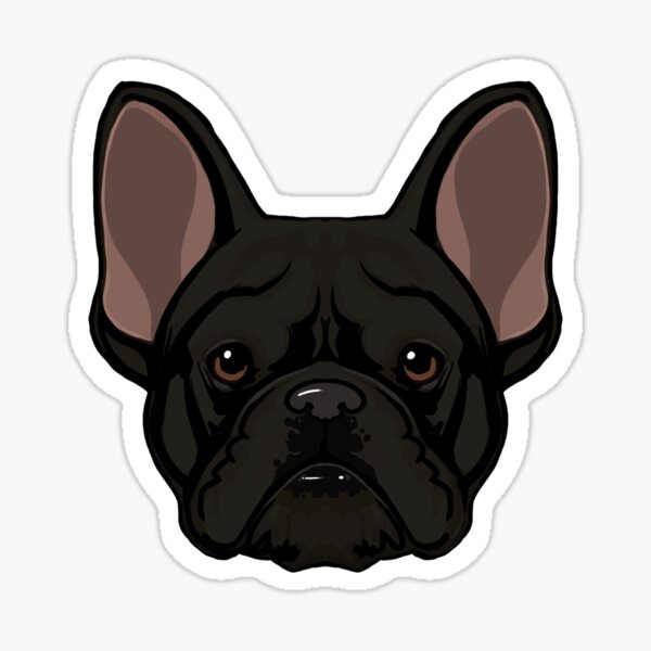 Vista previa del artículo con la obra «Bulldog Francés Negro», diseñado y vendido por ArtOfBianca.