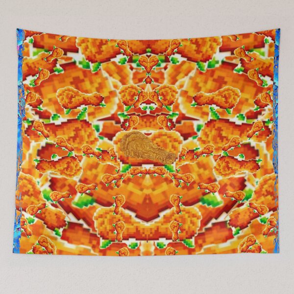 Aperçu de l'œuvre Poulet frit 8 bits créée et vendue par jellyrelish.